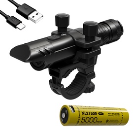 Велосипедный фонарь Nitecore BR25 6845, haiii военного класса с твердым анодированием, черный