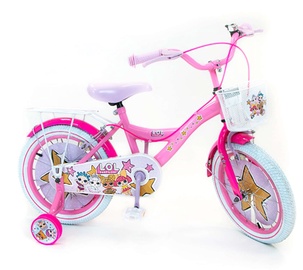Bērnu velosipēds Volare L.O.L. Surprise, rozā, 16"