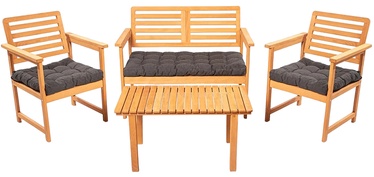 Välimööbli komplekt Floriane Garden MY011, hall/pruun, 4 istekohta