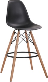 Baro kėdė OTE Vigo OTE-STOŁEK-VIGO-CZAR, matinė, juoda, 56 cm x 46 cm x 107 cm