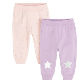 Брюки, для девочек/для младенцев Cool Club Stars CCG2703297-00, светло-розовый/сиреневый, 86 см, 2 шт.