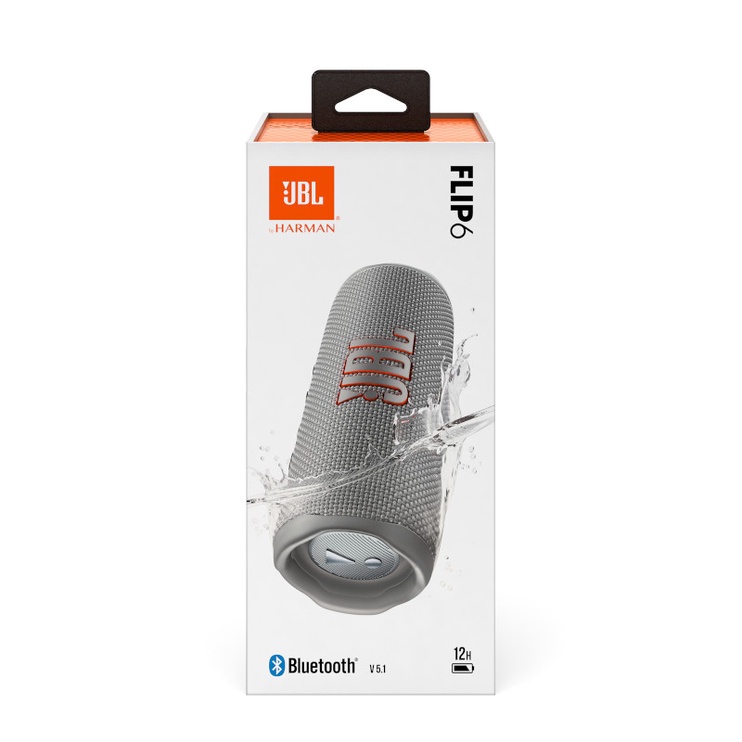 Bezvadu skaļrunis JBL Flip 6, sarkana/pelēka, 20 W