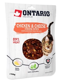 Kārumi kaķiem Ontario BEAPHAR.795017, vistas gaļa/siers, 0.050 kg