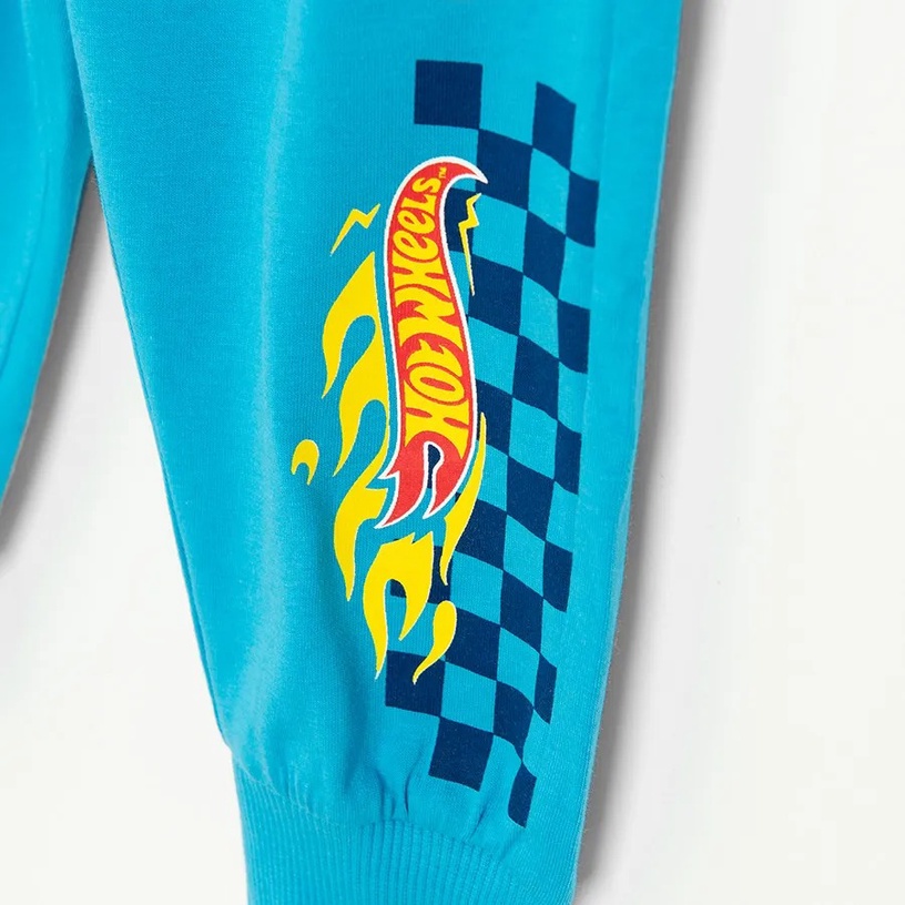 Пижамы, классическая, для мальчиков Cool Club Hot Wheels LUB2810698-00, синий/белый, 116 см