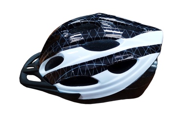 Ķivere velobraukšanai universāls 88855-W, balta/melna, L (58-61cm), 580 - 610 mm
