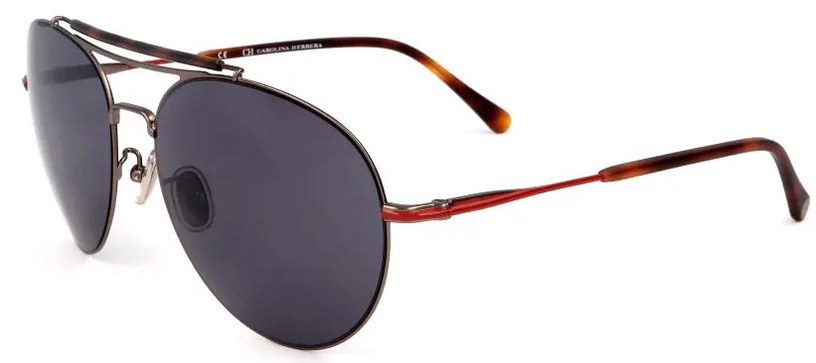 Солнцезащитные очки повседневные Carolina Herrera SHE158, 58 мм, черный