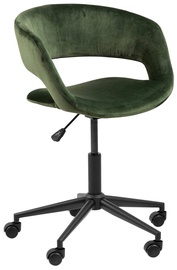 Офисный стул Grace, 54 x 56 x 87 - 92 см, черный/зеленый
