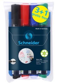 Valge tahvli marker Schneider 129084, 2 - 3 mm, mitmevärviline, 4 tk