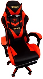 Игровое кресло MN ZW129-002 With Footrest, черный/красный