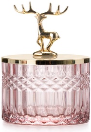 Papuošalų dėžutė AmeliaHome Deer, aukso/rožinė