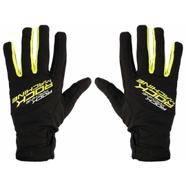 Велосипедные перчатки универсальный Rock Machine Winter Race LF, черный/зеленый, XL