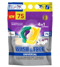 Капсулы для стирки Wash&Free, 75 шт.