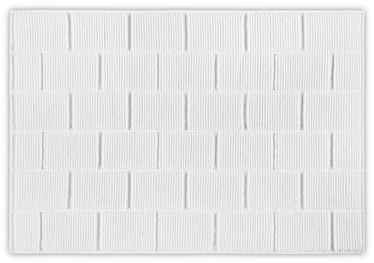 Vannitoa põrandamatt Foutastic Tile 581CAN1531, valge, 80 cm x 50 cm