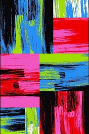 Paklājs Domoletti, zila/sarkana/rozā, 230 cm x 150 cm