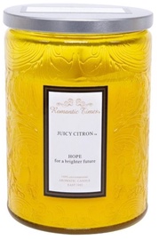 Svece aromātiskā Home4you Romantic Times Juicy Citron, 32 h, 90 x 70 mm