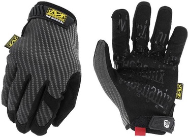 Рабочие перчатки перчатки Mechanix Wear The Original Carbon Edition MGCB-58-009, искусственная кожа/силикон/углеродное волокно, черный/серый, M, 2 шт.