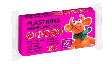 Plastilinas Alpino 1ADP00006401, rožinė, 50 g
