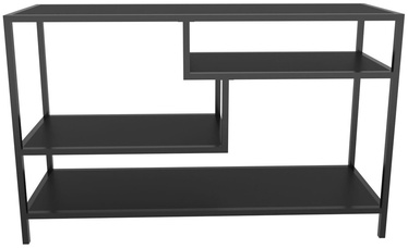 TV galds Kalune Design Robbins, melna/antracīta, 39 cm x 120 cm x 75 cm