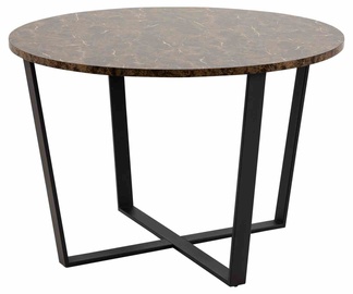 Журнальный столик Amble, коричневый/черный, 1100 мм x 1100 мм x 750 мм