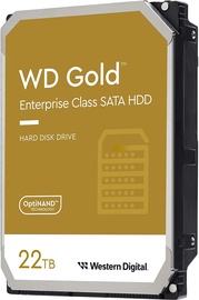 Serverių kietasis diskas (HDD) Western Digital Gold Enterprise WD221KRYZ, 512 MB, 3.5", 22 TB