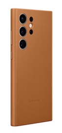 Ümbris Samsung Leather Cover, Samsung Galaxy S23 Ultra, pruun