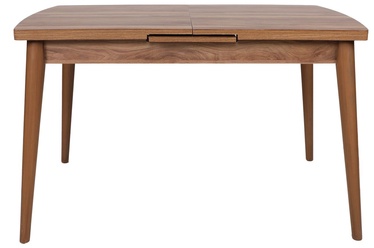 Pusdienu galds izvelkams Kalune Design Inci 1141, valriekstu, 130 - 160 cm x 80 cm x 79 cm