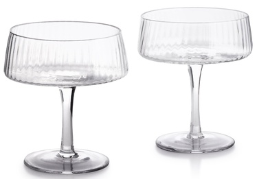 Šampanieša glāžu komplekts AffekDesign Mada Clear, stikls, 0.3 l, 2 gab.