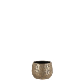 Цветочный горшок Mica Clemente 1055434, керамика, Ø 16.5 см, золотой
