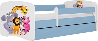 Детская кровать одноместная Kocot Kids Babydreams Zoo, синий, 184 x 90 см, c ящиком для постельного белья