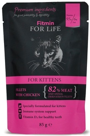 Kassi märgtoit Fitmin FFL Fillets With Chicken, 0.085 kg