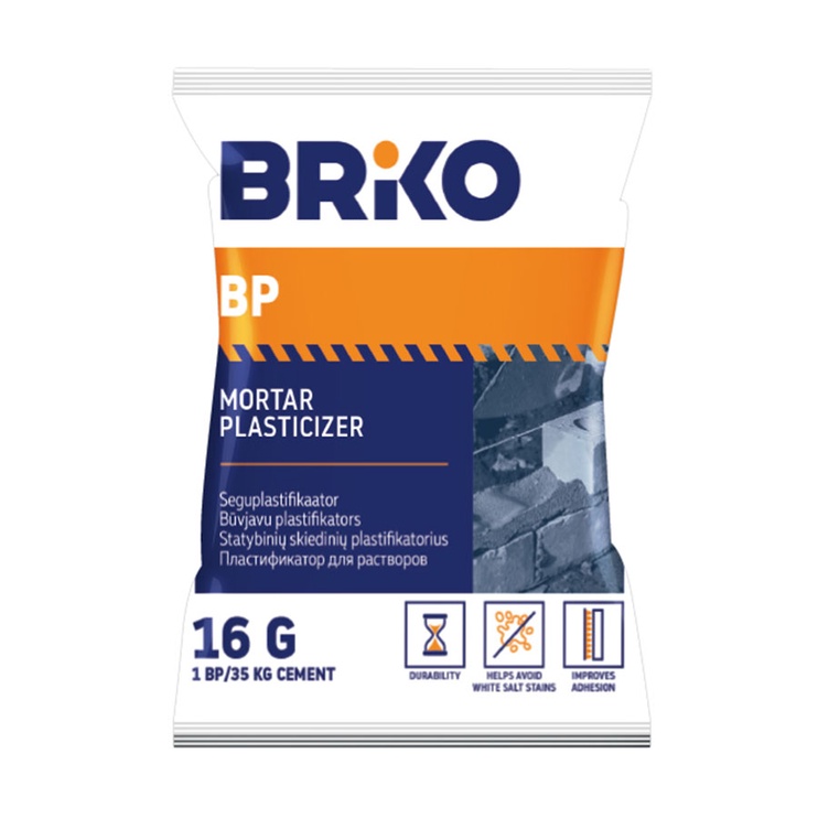 Betooni plastifikaator Briko Concrete plasticizer, 0.016 kg