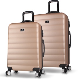 Комплект чемоданов My Valice Crsobgld, золотой, 100 л, 30 x 48 x 76 см, 2 шт.