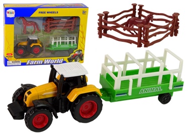 Žaislinis traktorius Lean Toys Farm World 13292, įvairių spalvų