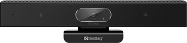 Veebikaamera Sandberg All-in-1 ConfCam 1080P HD, must, CMOS