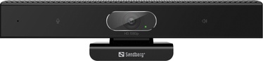 Internetinė kamera Sandberg All-in-1 ConfCam 1080P HD, juoda, CMOS