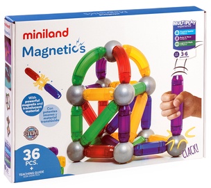 Конструктор Miniland Magnetics 94105, пластик/магнит