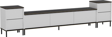 ТВ стол Kalune Design Imaj, золотой/белый/черный, 260 см x 35 см x 60 см