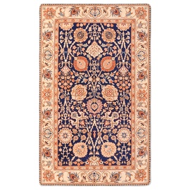 Ковер VLX Printed Rug Oriental 336502, синий/oранжевый, 270 см x 180 см