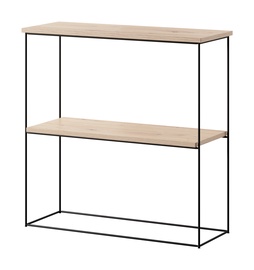 Konsoollaud ADRK Toni, pruun/must, 30 cm x 80 cm x 80 cm
