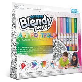 Фломастер Blendy Pens Art Portfolio, сдвоенные пусеты, 14 шт.