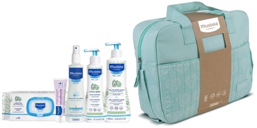 Детский косметический набор Mustela My First Stroller Bag Mint, 1050 мл, 5 шт.