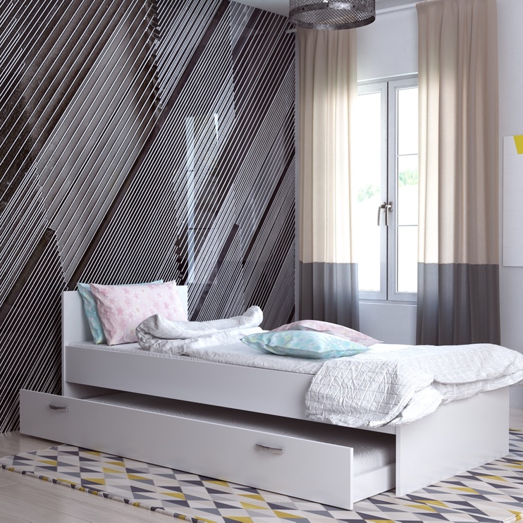 Детская кровать Kalune Design Sofia, белый, 193.6 x 100 см