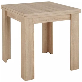 Обеденный стол c удлинением Forte Derby, дубовый, 80 - 160 см x 80 см x 77.6 см
