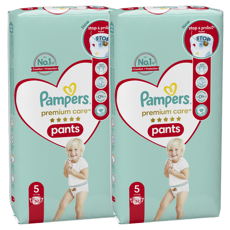 Mähkmed Pampers Premium Care Pants, 5 suurus, 12 - 17 kg, 104 tk