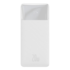 Akupank Baseus, 10000 mAh, valge