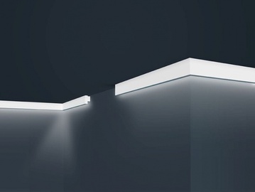 Отделочная полоска Marbet E-44 LED, белый, 2000 мм x 20 мм