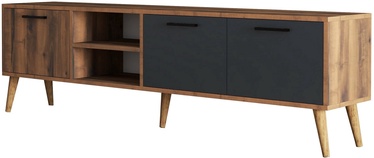 TV galds Kalune Design Exxen 1581, valriekstu/antracīta, 35 cm x 180 cm x 53 cm