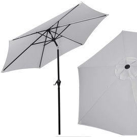 Aia päikesevari Springos Garden Umbrella GU0022, 260 cm, valge/must