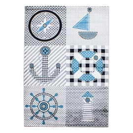 Ковер комнатные Ayyildiz Kids Pirate 2002900510, синий/белый/серый, 290 см x 200 см