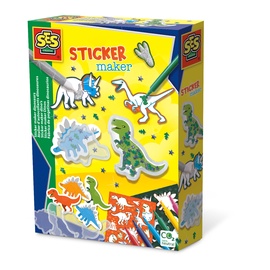 Radošais komplekts SES Creative Sticker Maker Dinosaurs 14282S, daudzkrāsains